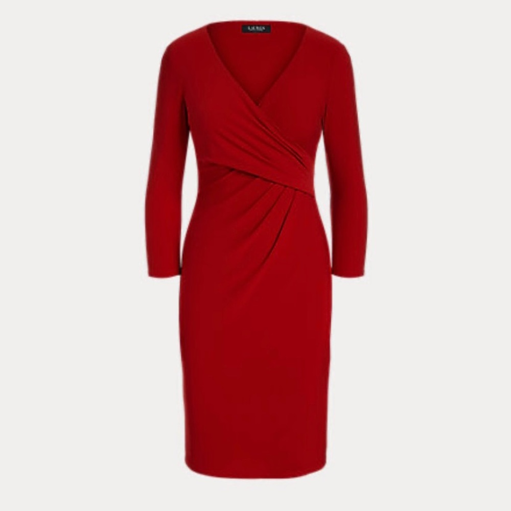 Crimson Jersey Ralph Lauren Dress